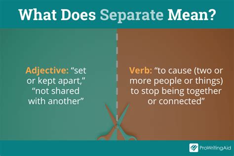 sepret|SEPARATE definition and meaning 